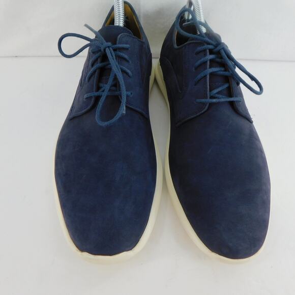 Johnston & Murphy Henning Plain Toe Men's Navy Nubuck Size 10 New Shoes - Picture 6 of 10